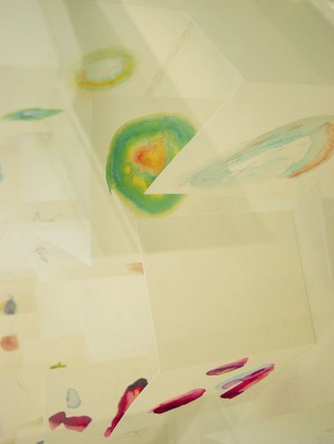 watercolor painting from Manos Tsangaris' installation 