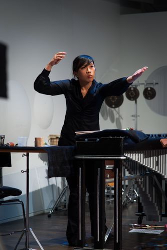 a moment from the symposium on Manos Tsangaris and his music theater in Dresden 2014