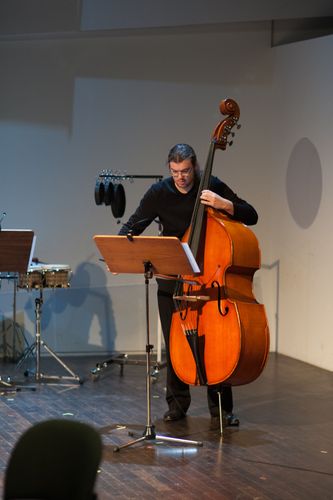 a moment from the symposium on Manos Tsangaris and his music theater in Dresden 2014