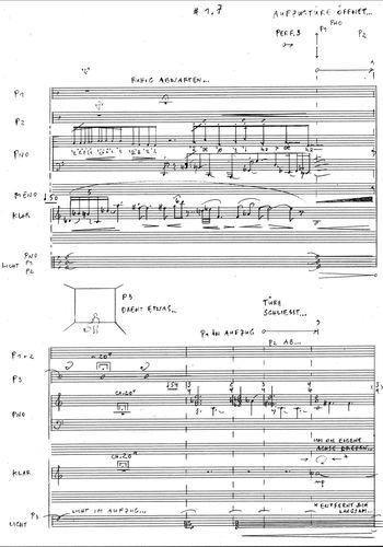 score page of Manos Tsangaris' piece 