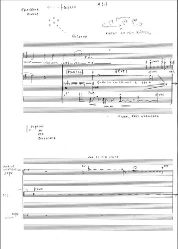 score page of Manos Tsangaris' piece 