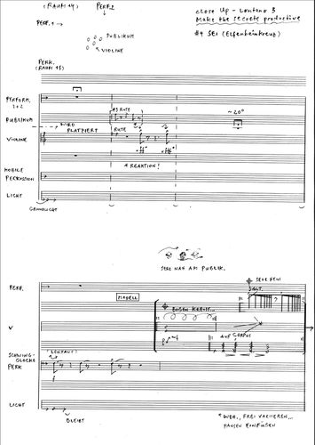 score page of Manos Tsangaris' piece 