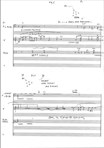 score page of Manos Tsangaris' piece 