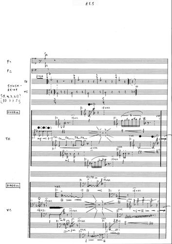 score page of Manos Tsangaris' piece 
