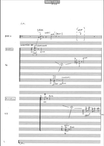 score page of Manos Tsangaris' piece 
