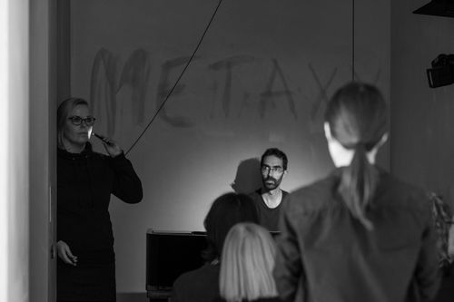 a moment in Manos Tsangaris' piece 