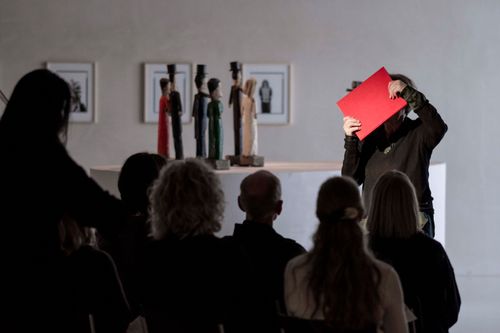 a moment in Manos Tsangaris' piece 