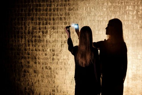 a moment in Manos Tsangaris' piece 