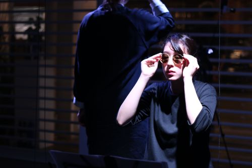 picture showing a moment from Manos Tsangaris' piece “City Pieces” in Hong Kong