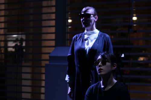 picture showing a moment from Manos Tsangaris' piece “City Pieces” in Hong Kong