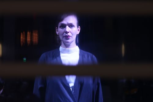picture showing a moment from Manos Tsangaris' piece “City Pieces” in Hong Kong