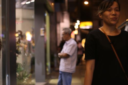 picture showing a moment from Manos Tsangaris' piece “City Pieces” in Hong Kong
