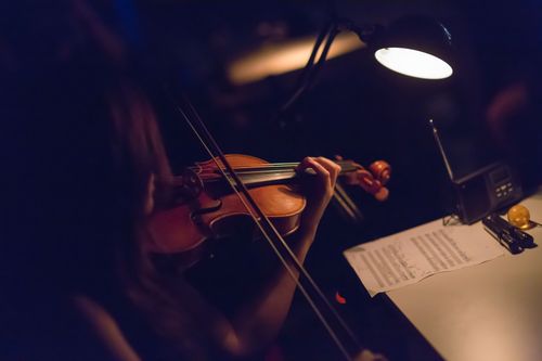 picture showing a moment from Manos Tsangaris' piece “Love & Diversity” in Hong Kong