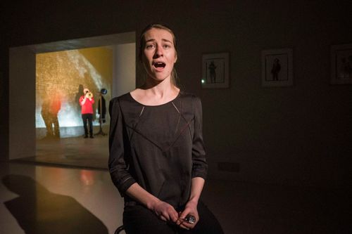 a moment in Manos Tsangaris' piece 