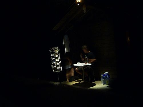 picture of Manos Tsangaris' installation “Kiosk” in Rümlingen