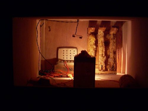 picture of Manos Tsangaris' installation “Kiosk” in Rümlingen