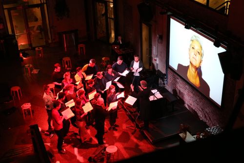 photo of the performance of the play “winzig” in Oslo 2016