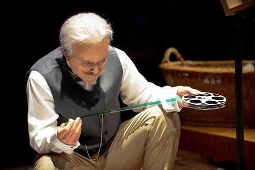 picture showing a moment from Manos Tsangaris' opera “Karl May”