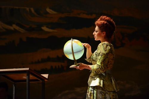 picture showing a moment from Manos Tsangaris' opera “Karl May”