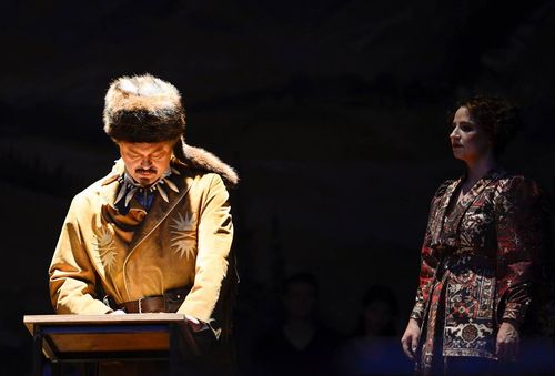 picture showing a moment from Manos Tsangaris' opera “Karl May”