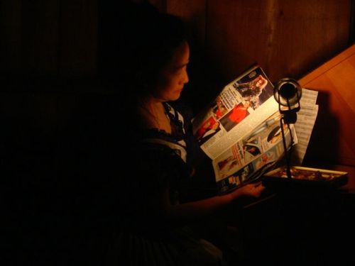 a picture showing a moment from “Drei Räume”