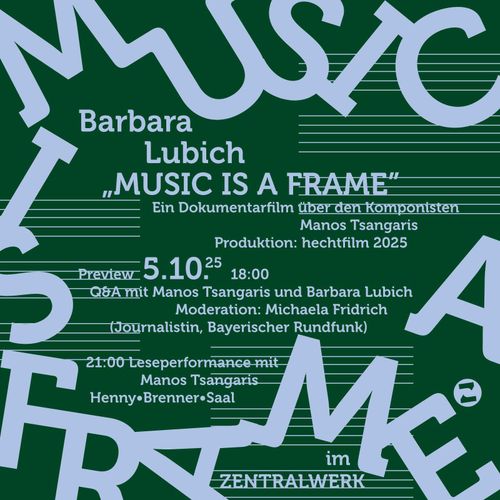 poster for the presentation of a film by Barbara Lubich at 
